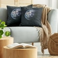 thumbnail image 5 of Ambesonne Galaxy Throw Pillow Cover 2 Pack, Planet Outer Space Scene, 18", Dark Blue Grey, 5 of 5