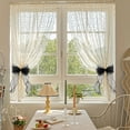 thumbnail image 4 of French Silky Bow Curtain Tiebacks, Lace Ribbon Curtain Ties and No-Drill Holdbacks for Sheer Drapes, Bedrooms, Nurseries, Canopies and Wedding Decor, 4 of 5