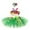 Green1, variant on Girls Tropical Luau Party Dress & Tutu Set, 2 Sizes (Girls, Baby) for Beach Bonfire Dance Performance and Theme Celebration