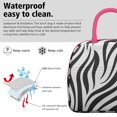thumbnail image 3 of Insulated Lunch Bag for Women, Floral Print Oxford Fabric Lunch Box, Leakproof Thermal Cooler Tote for Work, School & Picnic, Leopard Animal Print, 3 of 5