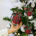 thumbnail image 4 of Adornos de Bolas de Navidad Bolas de Navidad de 6 Cm Bolas de Tela de Envoltura de Tela Escocesa Bolas de Tela de Envoltura de Navidad Decoración Navideña Bolas de Tela ANGGREK Otros, 4 of 7