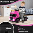 thumbnail image 6 of Gymax 6V Kids Electric Ride-on Truck Battery Powered Ride-on Toy w/ LED Lights Rose Red, 6 of 10