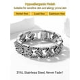 thumbnail image 4 of Pulsera de eslabones cubanos PROSTEEL Nudo celta 16MM Acero inoxidable Hip Pop✨ 9 pulgadas, 4 of 8