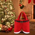 thumbnail image 2 of 10 PCS Decoraciones navideñas Bolsas de regalo Bolsas de dulces Estilo pantalón de Papá Noel Bolsas de golosinas encantadoras para niños Lo mejor para bodas Vacaciones Año nuevo Tamaño pequeño, 2 of 5
