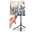 thumbnail image 3 of L16D Extendable 1.55M Selfie Stick Tripod with Dual 3-Color Beauty Fill Lights (3000K-6500K), 10M Bluetooth 5.2 Remote, Anti-Slip Silicone, 360° Rotation, Portable 33cm Storage, Aluminum Alloy & ABS, 3 of 7