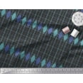 thumbnail image 1 of Soimoi Black Poly Georgette Fabric Pannahazar Jamdani Printed Craft Fabric by the Yard 42 Inch Wide, 1 of 1
