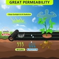 thumbnail image 3 of Weed Barrier Landscape Fabric Heavy Duty 3x300 FT，Garden Fabric Weed Barrier，Black Mulch for Landscaping, Weed Blocker Fabric Garden Bed Cover Garden Supplies (WBF-3ft x 300ft), 3 of 6