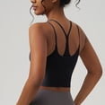 thumbnail image 4 of Summer Women's Tank Tops Built In Bras Sleeveless Round-Neck Solid Casual Regulars Black Summer Tops S-XL, 4 of 5
