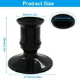 thumbnail image 5 of 12Pcs Black Plastic Pillar Candle Holders for LED Candle for Festives Occasion, 5 of 7