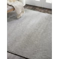 thumbnail image 6 of Nourison Malibu Shag Solid Shag Silver Grey 6'7" x SQUARE Area Rug, (7' Square), 6 of 8