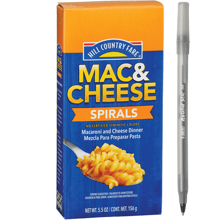1x Hill Country Fare Spirals Mac & Cheese Macaroni And Cheese Dinner with pan