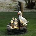 thumbnail image 2 of Estatua de resina de pato ardilla solar Sailing Decoración de jardín, 2 of 5