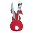 thumbnail image 3 of dajkiuy 4 Pack Easter Cutlery Holders,Bunny Silverware Holder,Cute Easter Utensil Cutlery Holders Silverware Bags Utensile Sleeve Rabbit Cutlery Pockets Organizer for Easter Table Decorations Party, 3 of 4