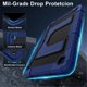 thumbnail image 4 of Funda para Samsung Galaxy Tab A9, Funda Protectora de Silicona Anti-caída + Capa de PC con Soporte Grande Oculto, Correa para el Hombro, Funda Protectora Resistente a Golpes y Tres Pruebas para Table, 4 of 8