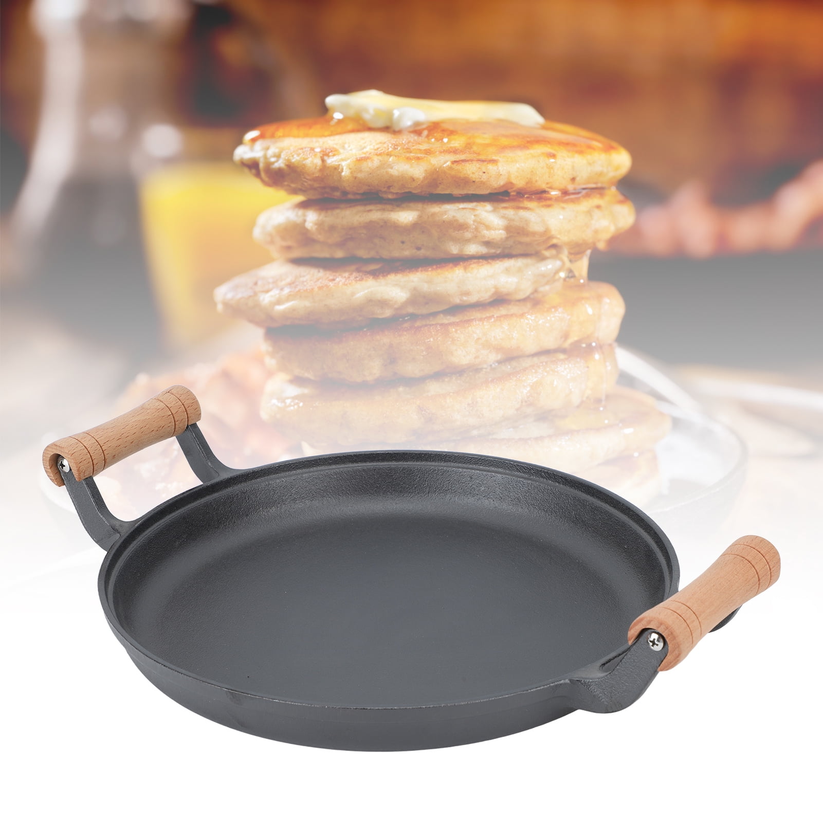 Lot De 3 Poêles À Frire En Fonte Pour Barbecue - 25 Cm 19 Cm 15,5 Cm[J3363] - Maison