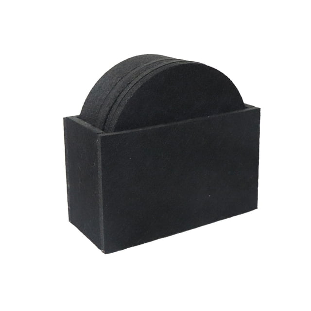 TIELUTT Ensemble de 12 Coques pour Boissons - Dessous de Tasse Napperon Vaisselle avec Support Napperons pour 8 Grand Napperon Rond Petit Ensemble de Salle à Manger Table Ronde Paniers en Osier pour Assiettes de Souper Napperons Ronds 4