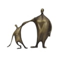 thumbnail image 3 of Padre de metal e hijo escultura, estatua hijo, decoración del hogar Padre, la escultura de amor de los niños, estatua familiar para padrastro, 3 of 8
