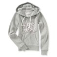 thumbnail image 2 of Sudadera con capucha Aeropostale Script Shimmer Gris XS, 2 of 2