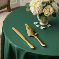 Homi Styles 2-Piece Gold Cake Knife and Server Set for Weddings, Holidays, Birthdays, Anniversary