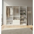 thumbnail image 3 of Klair Living Prosper White Freestanding Walk in Wood Closet System in Oak, 3 of 11