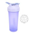 thumbnail image 2 of 600ML Protein Shaker Bottles with Wire Whisk ,Sports Water Cups,Measurement Scales Drinking Bottle,Portable Pre Workout,Mixes Cocktails Smoothies Shakes,Easy to Cean Design, 2 of 7