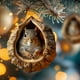 thumbnail image 5 of Christmas Animalss Ornaments Owls Raccoons Christmas Decorations Christmas Tree Pendants 2D Flat Printing Acrylic Small Pendants, 5 of 5