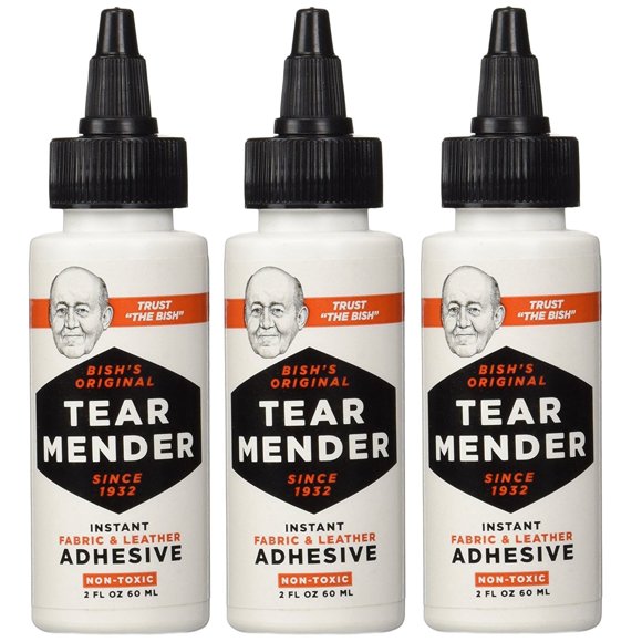 Adhesivo Tear Mender TG-2 para tela y cuero 180 ml, paquete de 3