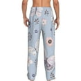 thumbnail image 6 of Cauagu Blue Butterfly Mens Pajama Pants Sleep & Lounge Pants,PJ Bottoms with Pockets-XX-Large, 6 of 7