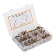 thumbnail image 3 of Furniture Nut, 122PCS Female Male Thread Stable Structure Carbon Steel Antioxidant Metric Threaded Insert Galvanized Uniform Force  For Wardrobe, 3 of 8