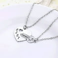 thumbnail image 2 of 2Pcs/set Women Girls Heart Key Necklace Puzzle Heart Sweater Neck Chain Chain Couples Lovers Neck Chain, 2 of 8