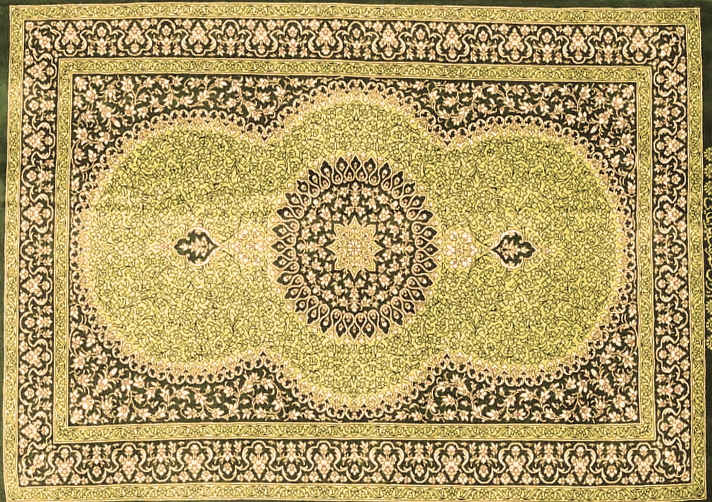 Ahgly Company Indoor Rectangle Medallion Brown Traditional Area Rugs, 6