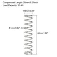 thumbnail image 3 of Unique Bargains 9mmx1mmx40mm 304 Stainless Steel Compression Spring 31.4N Load Capacity 20 pcs, 3 of 5
