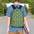 thumbnail image 4 of Lukts 60s and 70s Style Pattern 15 Inch Student Backpack, Waterproof Laptop Backpack with Adjustable Shoulder Straps, Lightweight Travel, Campus Backpack, Unisex, 4 of 6