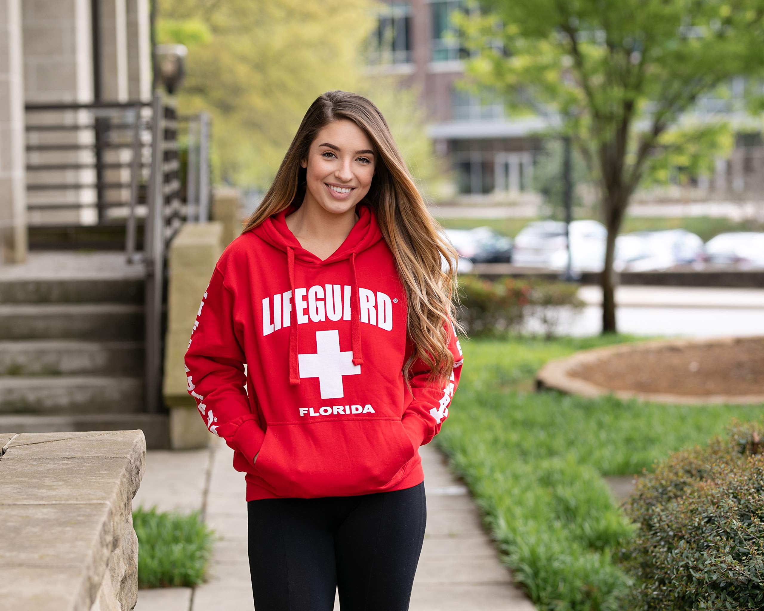 Red Lifeguard hoodie - LIFEGUARD