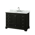 thumbnail image 4 of Wyndham Collection WCS202048SGBCMUNOMXX Deborah 48" Free Standing Single Vanity Set - Dark, 4 of 7