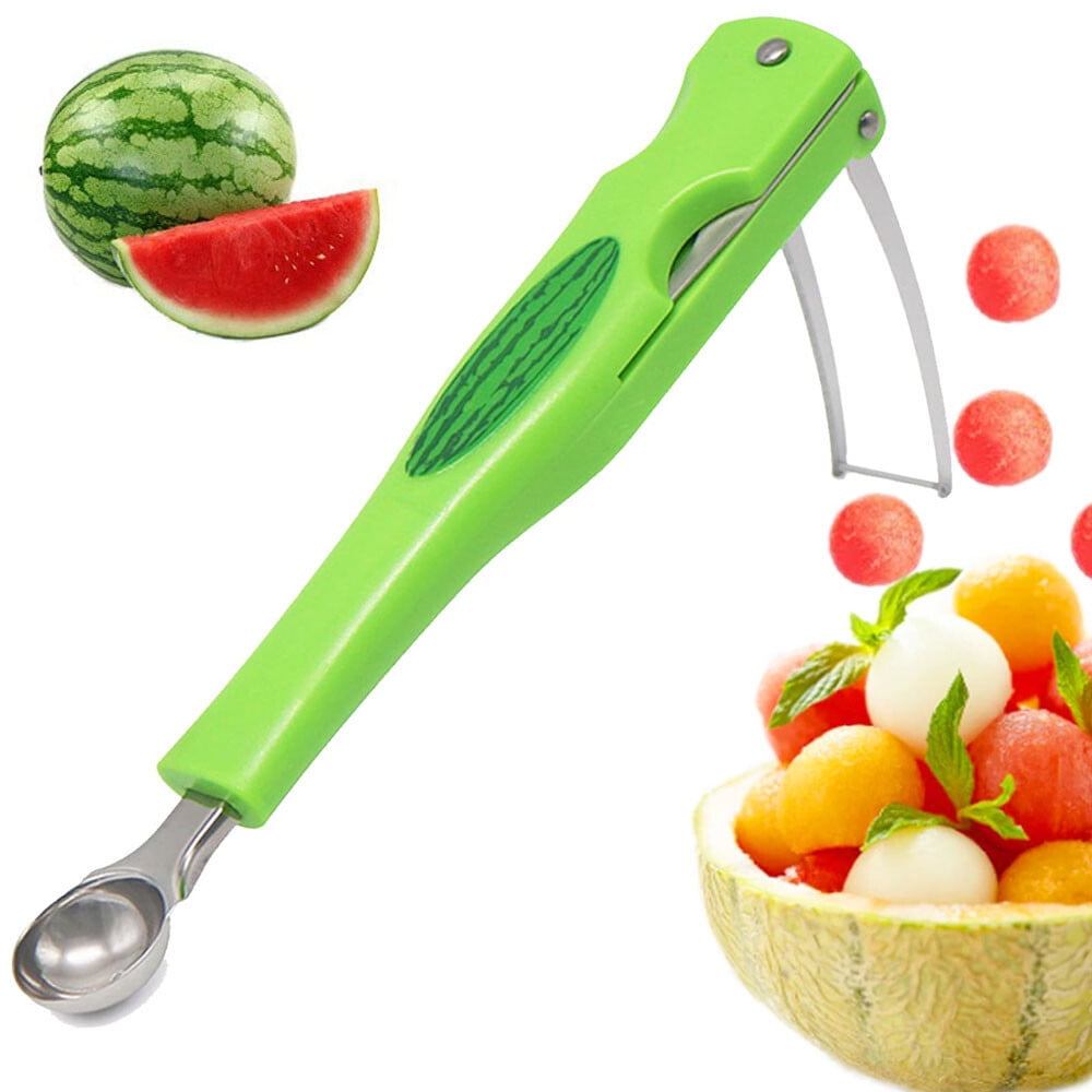 Cucchiai in acciaio inox per frutta, melone, anguria, gelato, dessert, palline, cucchiai, paletta per melone, gadget da cucina