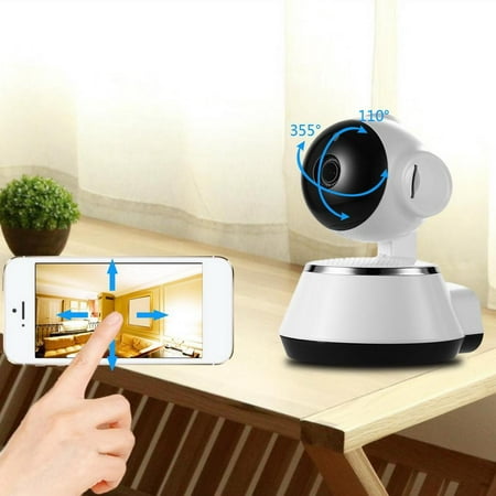 Wireless Wi-Fi Baby Monitoro Only for 4G Networks, Alarm Home Security IP Camera HD 720P Night Work White Baby