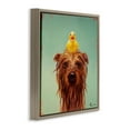 thumbnail image 3 of Stupell Industries Wet Dog with a Rubber Ducky Animals & Insects Painting Brown Floater Framed Canvas Art Print Wall Art, 18 x 18, 3 of 9