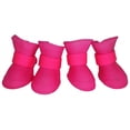thumbnail image 1 of Pet Life F30PKLG Elastic Protective Multi-Usage All-Terrain Rubberized Dog Shoes- Pink - Large, 1 of 1