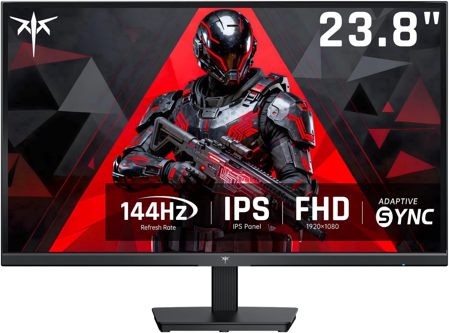 KTC 24 Inch Computer Monitor, FHD 144Hz Office Gaming Monitor, IPS, Adaptive-Sync, HDMI & DP Port, 1500:1 Contrast Ratio, Blue Light Filter, Tilt Adjustable, H24B9S