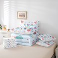 thumbnail image 5 of Erosebridal Little Princess Bedding Sets Twin Size,Kawaii Girls Comforter Sets with Sheets,Blue Carriage Caslte Bed in a Bag Twin Size For Girls,Ultra Soft Room Decor Reversible,7-Piece, 5 of 7