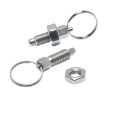 thumbnail image 2 of 2Pcs Spring Plungers Pull Ring Stainless Steel Short Retractable Spring Plungers M8, 2 of 6