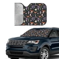 thumbnail image 3 of Kdxio Mushrooms Print Front Windshield Sun Shade,Folding Auto Sunshade for Car Truck SUV-Small, 3 of 7