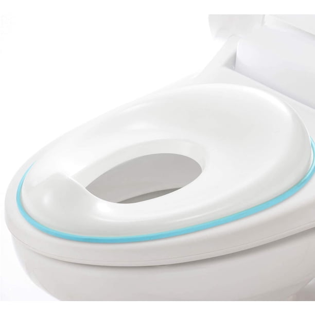 Reductor de asiento de inodoro portátil para bebés y niños - Reductor de seguridad antideslizante Asiento de viaje para inodoro con anilla para colgar y gancho adicional para inodoro redondo/ovalado -