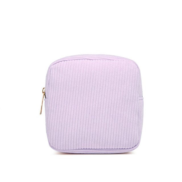 TINZ Velvet Makeup Pouch Wristlet Bag Small Portable Organizer For Cosmetics Sanitary Pads And With Soft