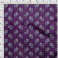 thumbnail image 3 of oneOone Tissu Polyester Lycra Tissu à Imprimé Bloc Paon au Mètre 56 Pouces de Large, 3 of 4
