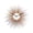 blue, red, yellow, variant on Ardeola - Medusa Copper - 39 in Contemporary Analog Handmade Sunburst Wall Clock in Shades of Copper and Gold
