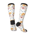 thumbnail image 5 of Lsque Cute Gnome Summer Printed Crew Socks Men's Women's LightWeight Thin Casual Calf Socks ,Knee High Socks,Cotton Socks, 5 of 9