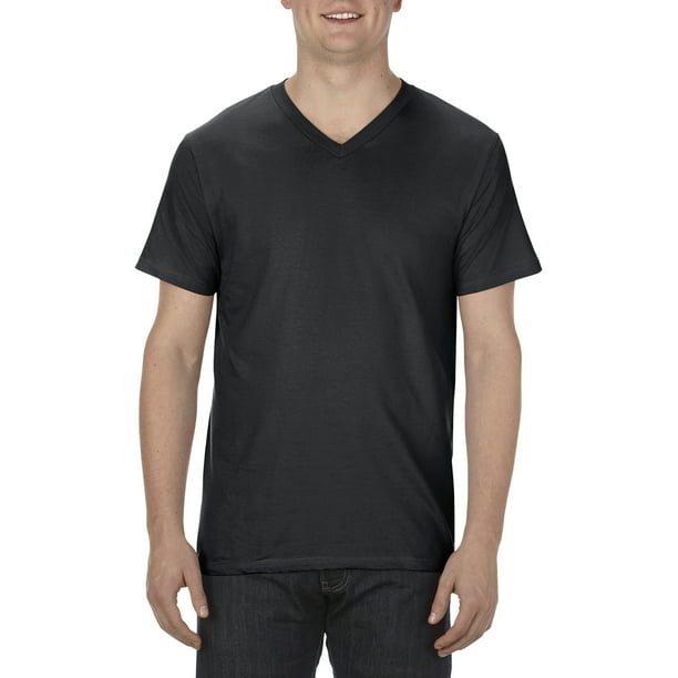Alstyle - Alstyle AL5300 Adult 4.3 oz., Ringspun Cotton V-Neck T-Shirt ...