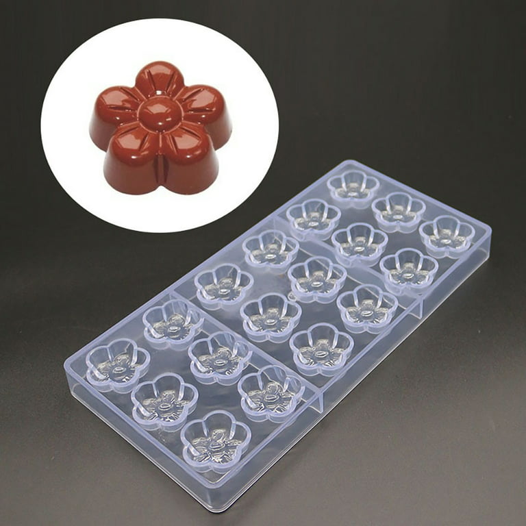 Chocolate Candy Mold, 18 Holes Mini Clear Polycarbonate Chocolate Mold  Transparent Jelly Candy Mold Flower Shaped Plastic Handmade Chocolate  Making Mold DIY Candy Mold - by Viemira 